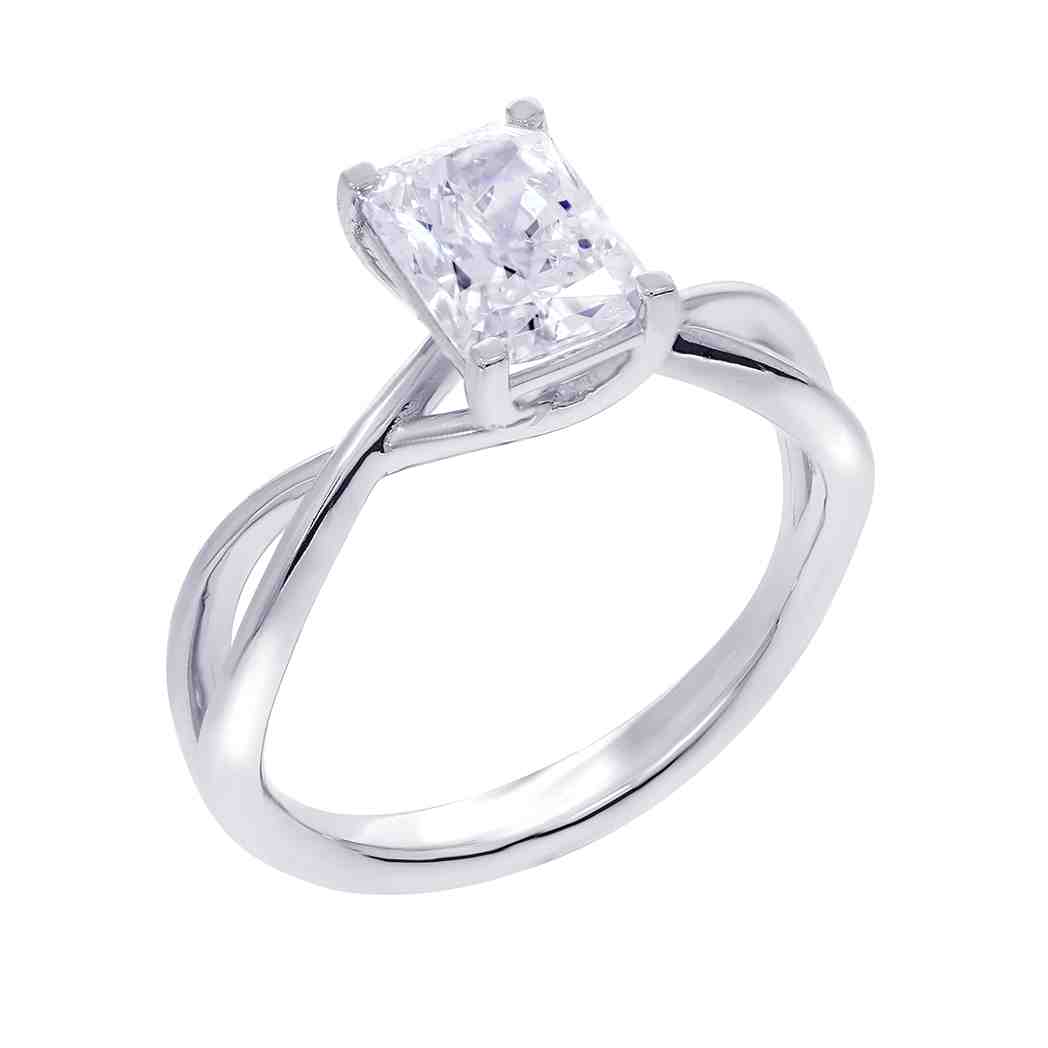 Radiant Solitaire  Lab Created Diamond Engagement Ring LR12997ART1.50